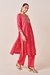 Womens Red Occasion Bohemian Kurta Set