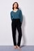 Womens Teal Work Solid Top