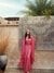 Womens Pink Heavy Occasion Geometric Kurta Set