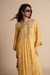 Womens Mustard Casual Floral Kurta