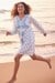 Global Desi White Casual Floral Dress