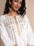 Womens White Occasion Dobby Tunic