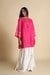 Global Desi Hot Pink Work Solid Tunic