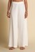 Womens White Casual Solid Bottom