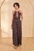 Womens Black Casual Floral Jump Suit