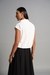 Womens White Casual Solid Top