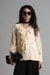 AND Cream Evening Wear Solid Top