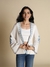 Womens Natural Casual Solid Jacket