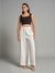 Womens White Work Solid Bottom