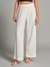Womens White Work Solid Bottom
