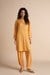 Global Desi Mustard Casual Floral Tunic