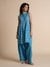 Global Desi L.Blue Casual Floral Set-2