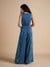 Global Desi Blue Casual Floral Jump Suit