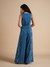 Womens Blue Casual Floral Jump Suit