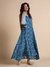 Global Desi Blue Casual Floral Dress