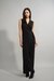 Womens Black Work Solid Jump Suit