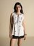 Womens Natural Casual Dobby Top