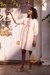 Womens Off White Casual Floral Dress