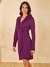 Womens Wine Evening Solid Dress