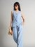 Womens Blue Work Solid Co-ords