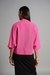 Womens Pink Casual Solid Top