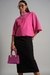 Womens Pink Casual Solid Top