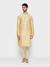 Ethnix By Raymond Beige Kurta With Churidar