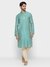 Ethnix By Raymond Medium Blue Kurta With Churidar