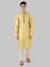Ethnix By Raymond Light Yellow Kurta With Churidar