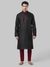 Ethnix By Raymond Black Kurta With Churidar