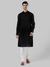 Ethnix By Raymond Black Kurta With Churidar