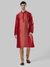 Ethnix By Raymond Medium Red Kurta With Churidar