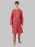 Ethnix By Raymond Dark Maroon Kurta With Churidar