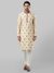 Ethnix By Raymond Beige Kurta With Churidar