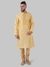 Ethnix By Raymond Light Yellow Kurta With Churidar