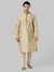 Ethnix By Raymond Beige Kurta With Churidar