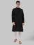 Ethnix By Raymond Black Kurta With Churidar