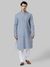 Ethnix By Raymond Medium Blue Kurta With Churidar