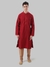 Ethnix By Raymond Dark Red Kurta With Churidar