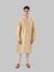 Ethnix By Raymond Beige Kurta With Churidar