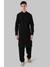 Ethnix By Raymond Black Kurta With Patyala