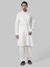 Ethnix By Raymond White Kurta With Patyala