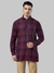 Red Checked Kurta