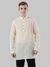 Beige Printed Kurta