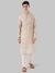 Ethnix By Raymond Beige Kurta With Churidar