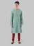 Ethnix By Raymond Medium Blue Kurta With Churidar
