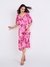 AND PNK-PRT Occasion Solid DRESS