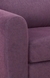 neudot Scott 2 Seater Fabric Sofa | Premium Fabric Sofa | Padded Cushioned Armrest | Solid Wood - Paradise Purple