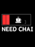 Women's Regular Fit - Casual T-Shirt - Need Chai (Navy)