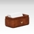Visiting Card Holder for Desk | Faux Leather | Rectangular | Classic | Tan